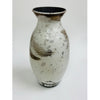 White Raku Vase 14 x 6x 6 Petroff Gallery 
