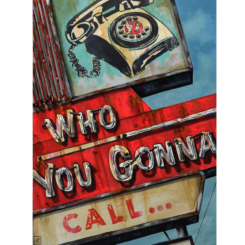Who You Gonna Call 24" x 18" Petroff Gallery 