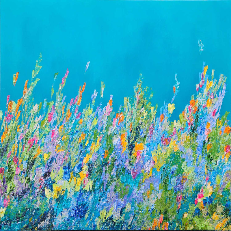 Wildflower Garden 40" x 40" Petroff Gallery 