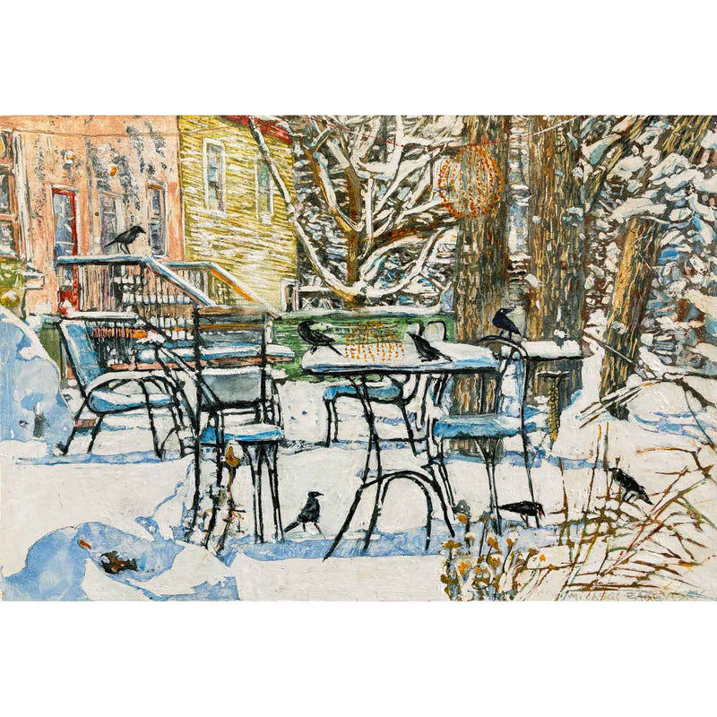 Wintering Crows 15" x 22" Petroff Gallery 