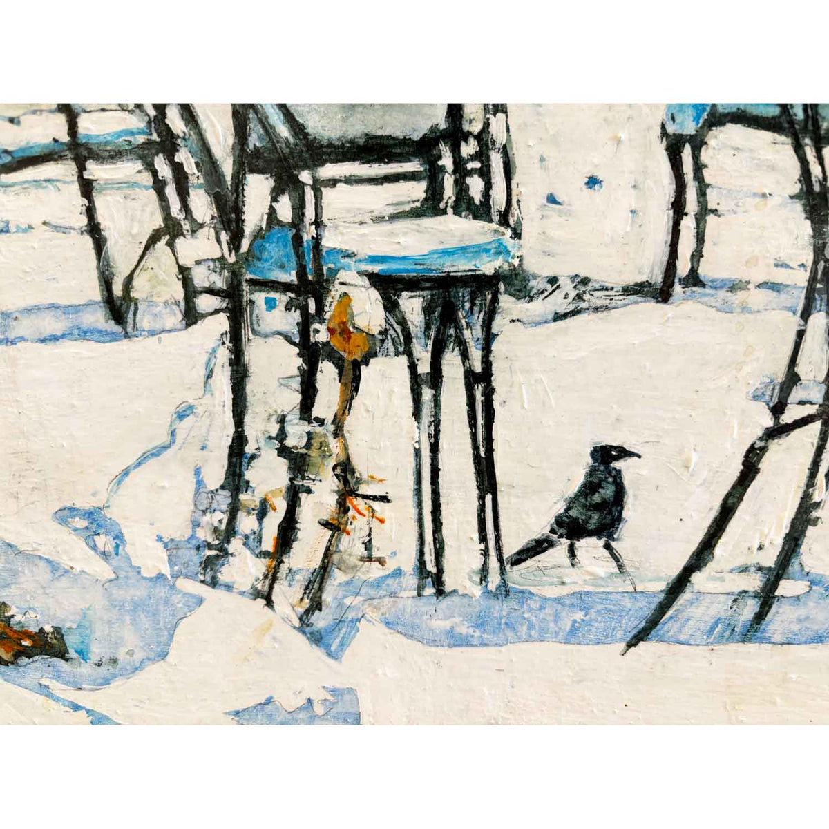Wintering Crows 15" x 22" Petroff Gallery 