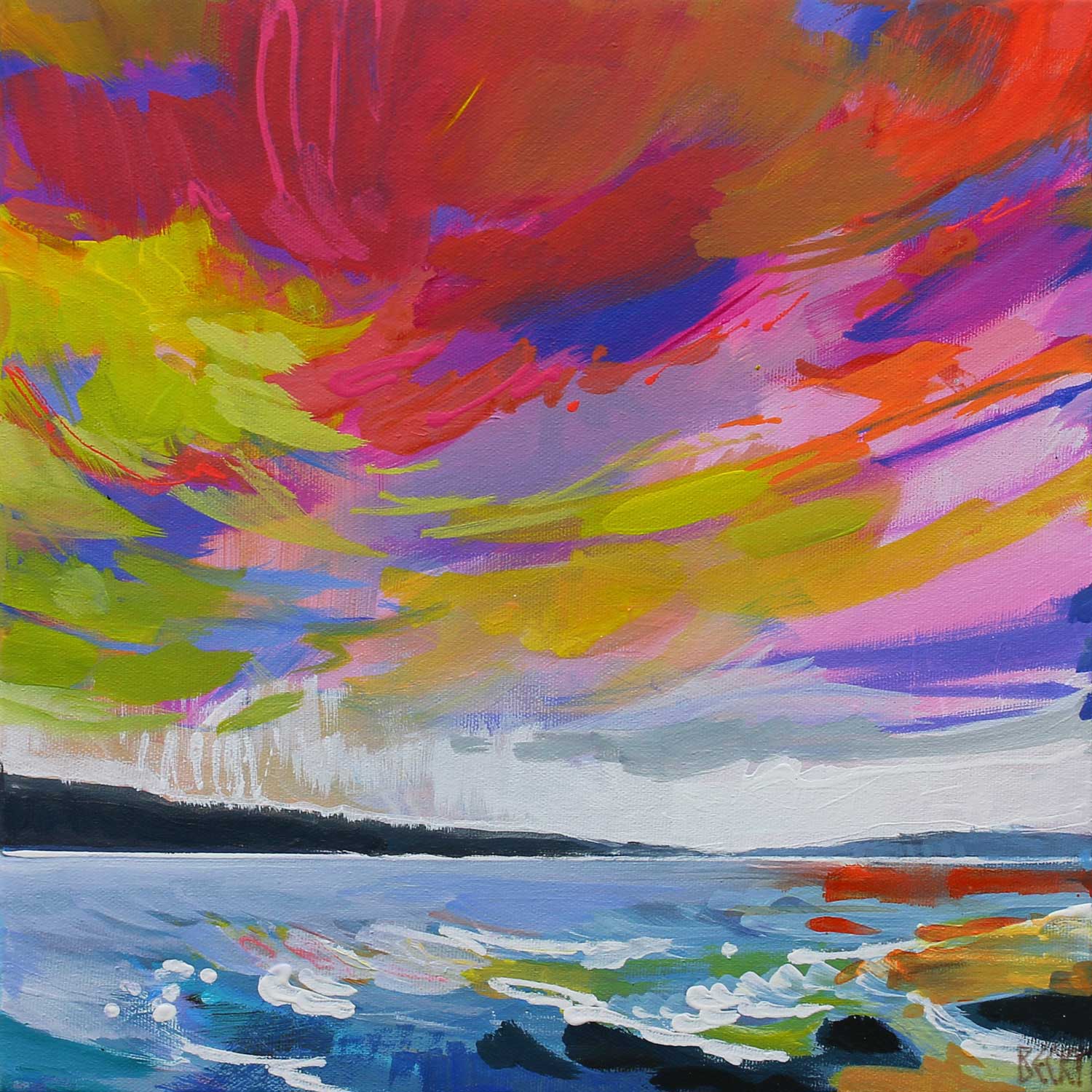 Wintry Water 2 - 12" x 12" Petroff Gallery 