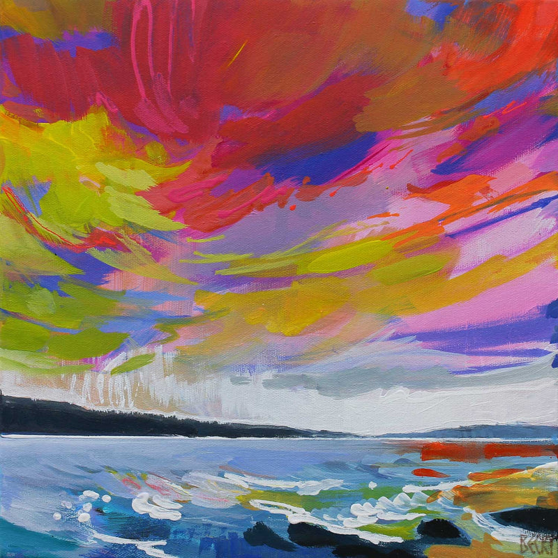 Wintry Water 2 - 12" x 12" Petroff Gallery 