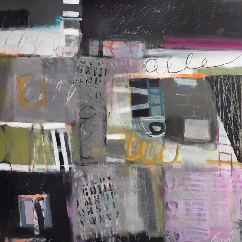 Word On the Street 2 40" x 40" Petroff Gallery 