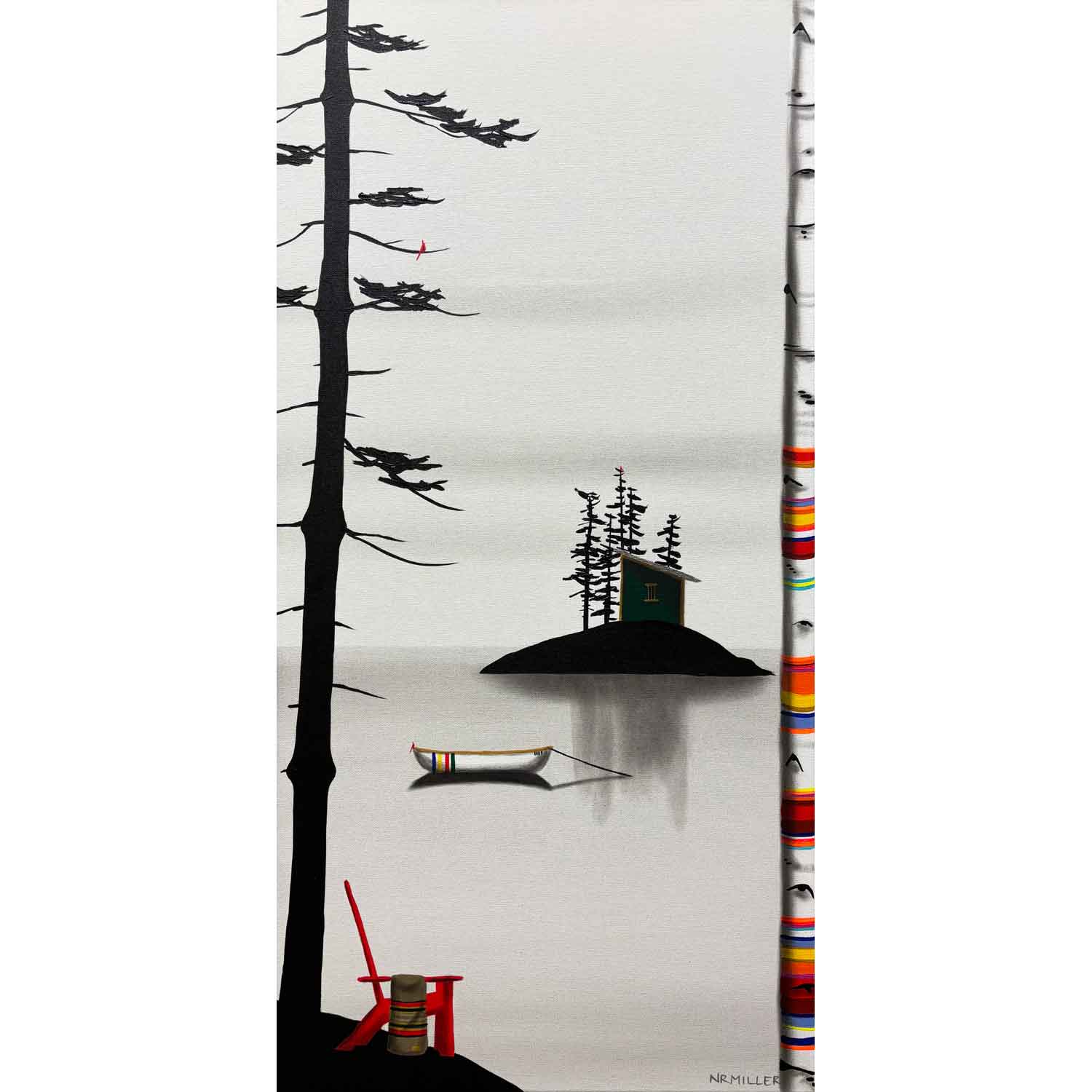 Wrapped in Memores 36" x 18" - Petroff Gallery - Painting