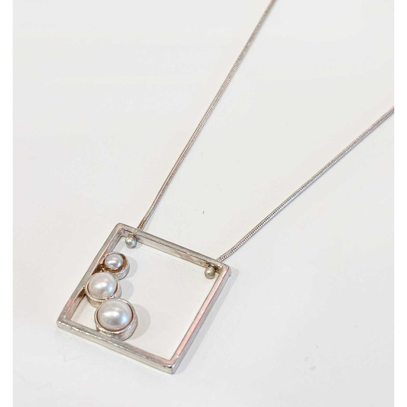 Pearl Square Necklace - Petroff Gallery - Jewellery