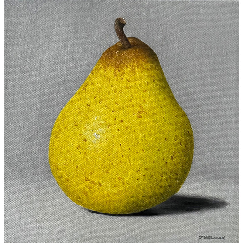 Joanne Helman - Yellow Pear, 8" x 8"