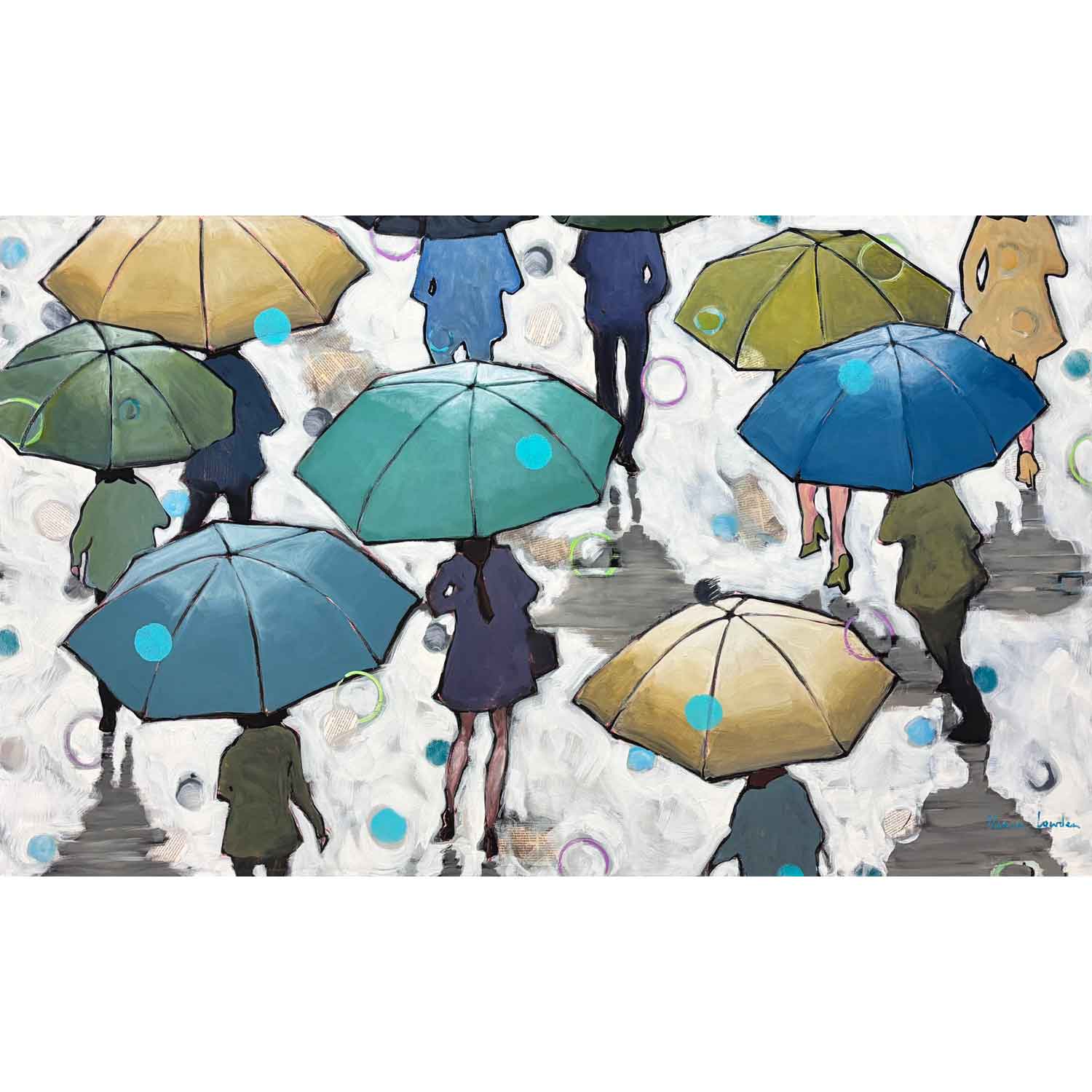 Yesterday's News 36" x 60" - Petroff Gallery - Painting