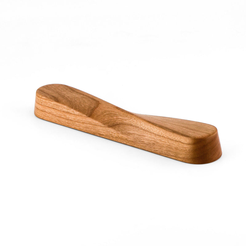 Twist Mezuzah Cherry Wood 1 - Petroff Gallery - Judaica