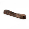 Twist Mezuzah Figured Walnut Wood 1 - Petroff Gallery - Judaica