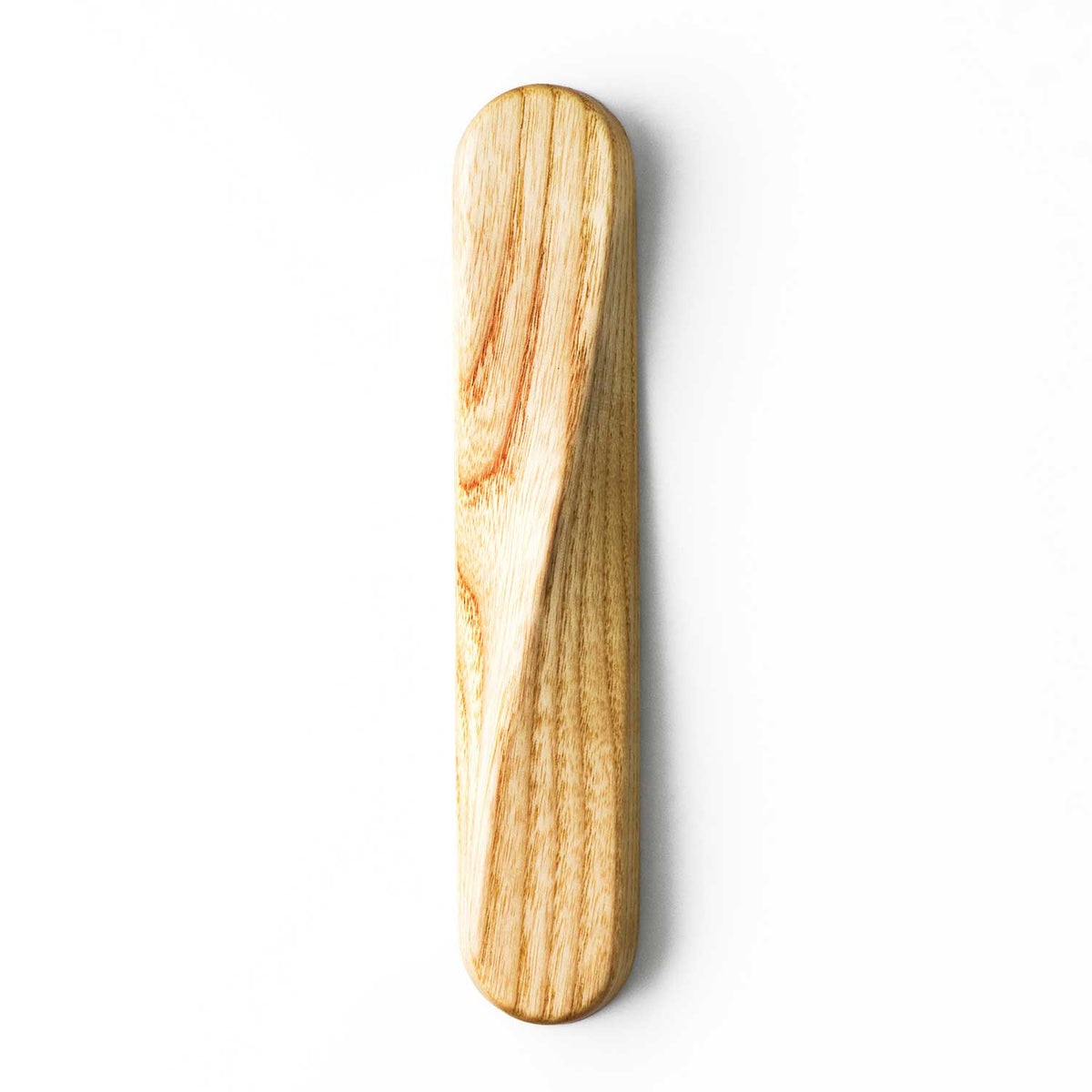 Twist Mezuzah White Ash Wood - Petroff Gallery - Judaica