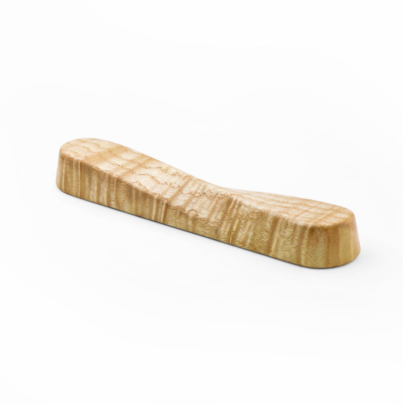 Twist Mezuzah Curly Ash Wood - Petroff Gallery - Judaica