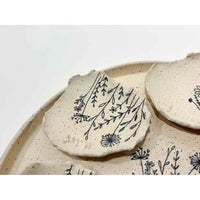Floral Seder Plate 2 - Petroff Gallery - Judaica