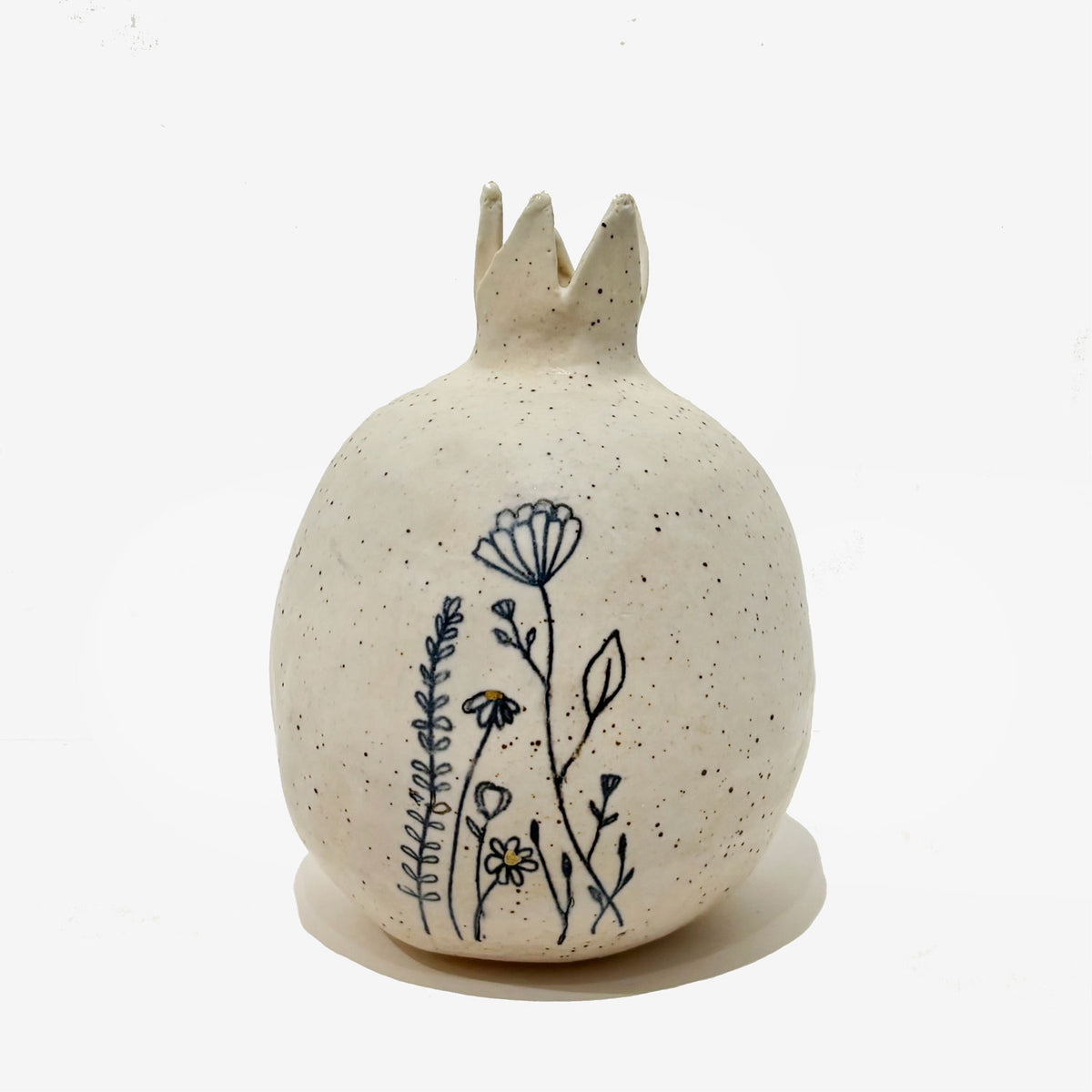 Floral Pomegranate 1 - Petroff Gallery - Judaica