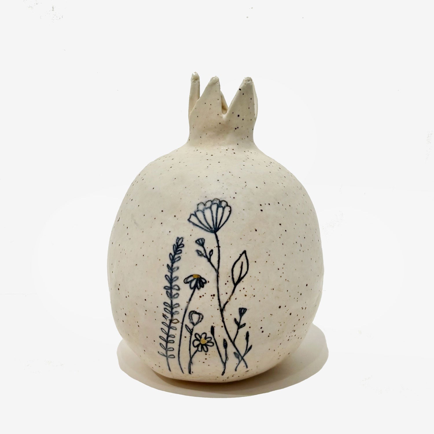 Floral Pomegranate 1 - Petroff Gallery - Judaica