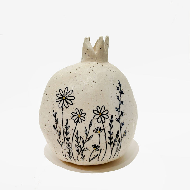 Floral Pomegranate 2 - Petroff Gallery - Judaica