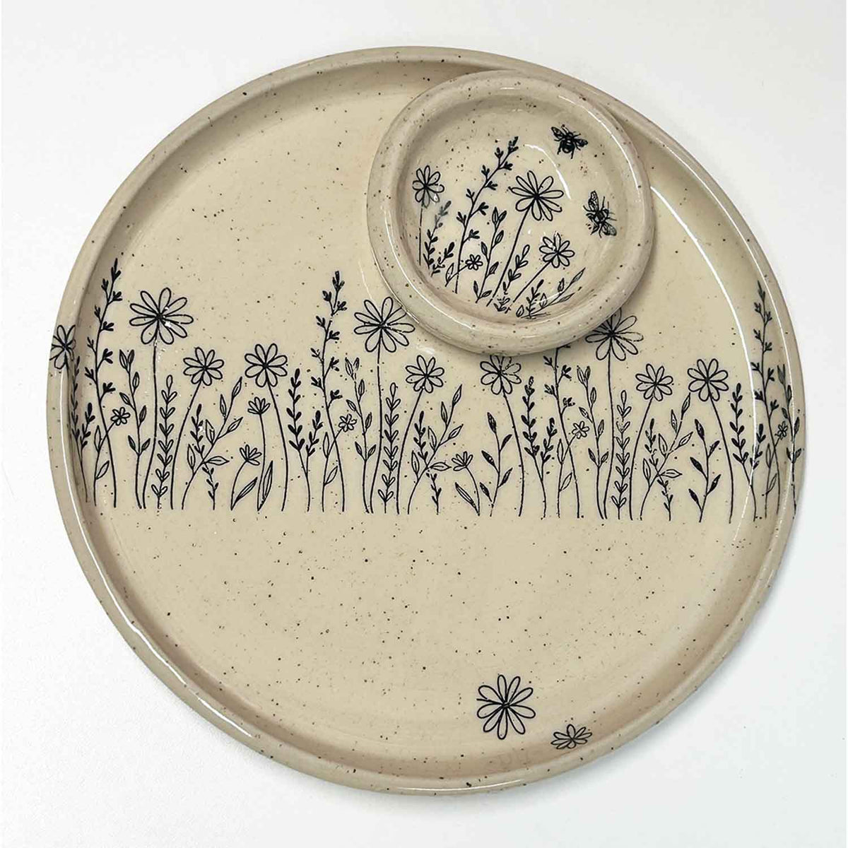 Small Wildflower Plate - Petroff Gallery - Ceramic