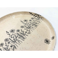 Small Wildflower Plate - Petroff Gallery - Ceramic Art