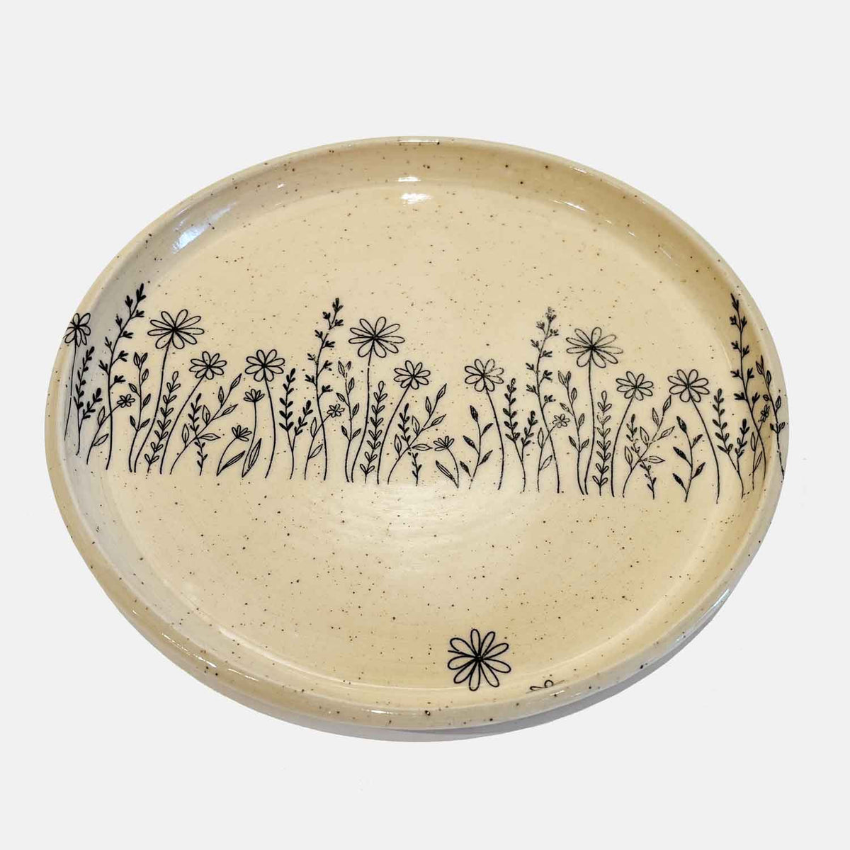 Small Wildflower Plate - Petroff Gallery - Ceramic Art