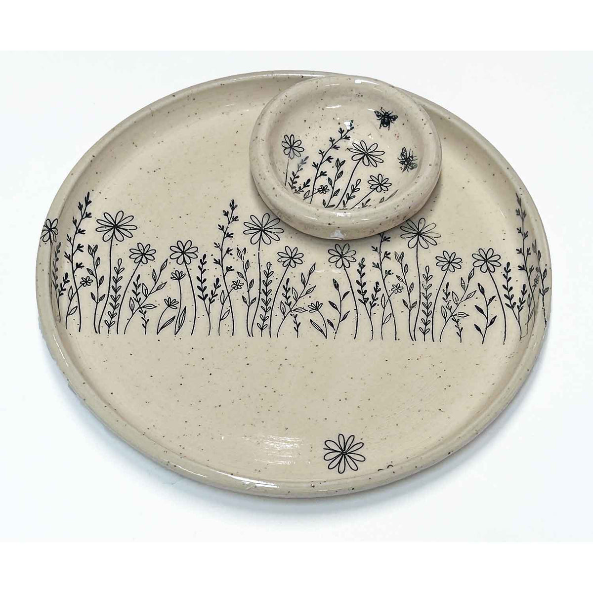 Small Wildflower Plate - Petroff Gallery - Ceramic