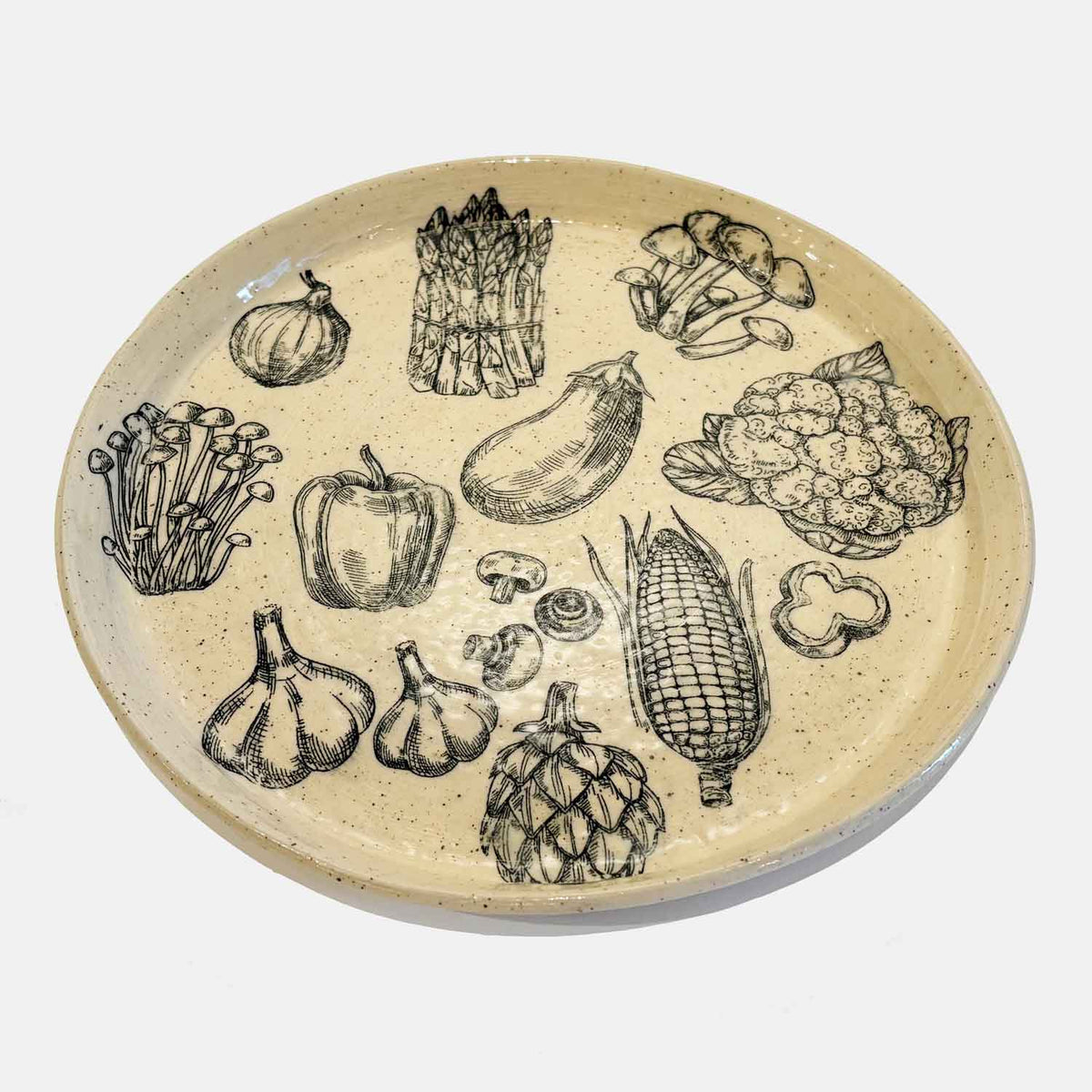 Medium Vegetable Plate - Petroff Gallery - Ceramic Art
