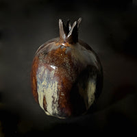 Small Pomegranate Brown - Petroff Gallery - Ceramic Art