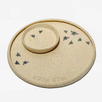 Medium Shana Tova Bee Plate with Dish - Petroff Gallery - Judaica