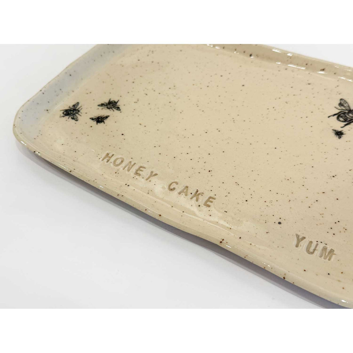 Honey Cake Plate Side - Petroff Gallery - Judaica