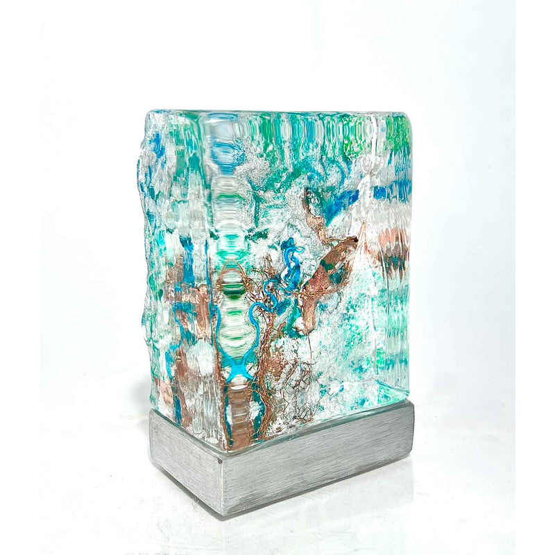 Aquascape with Foil - Petroff Gallery - Glass art