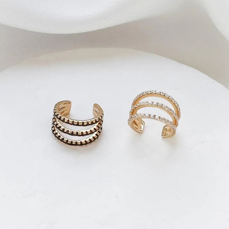 Billie Ear Cuff Gold - Petroff Gallery - Jewellery