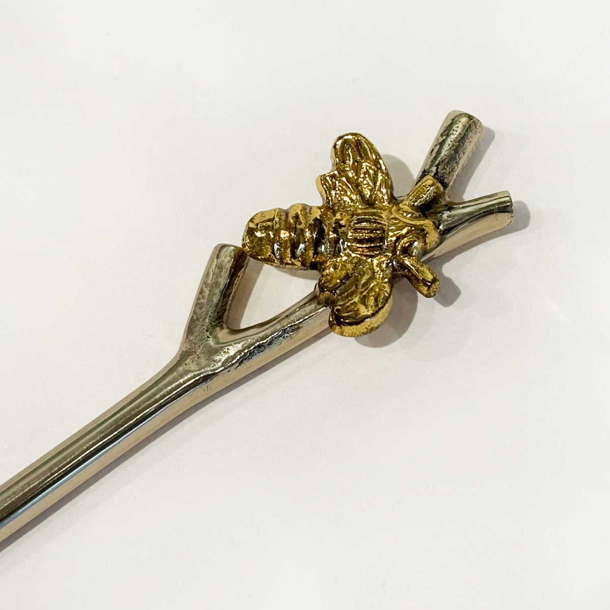 Twig with Bee Long Spoon Gold - Petroff Gallery - Tableware