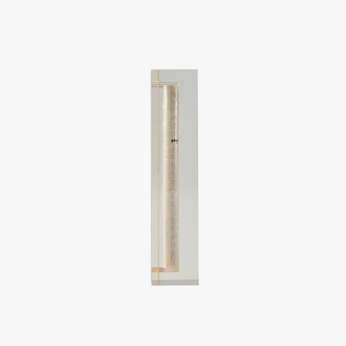 Sm Mezuzah Gold - Petroff Gallery - Judaica