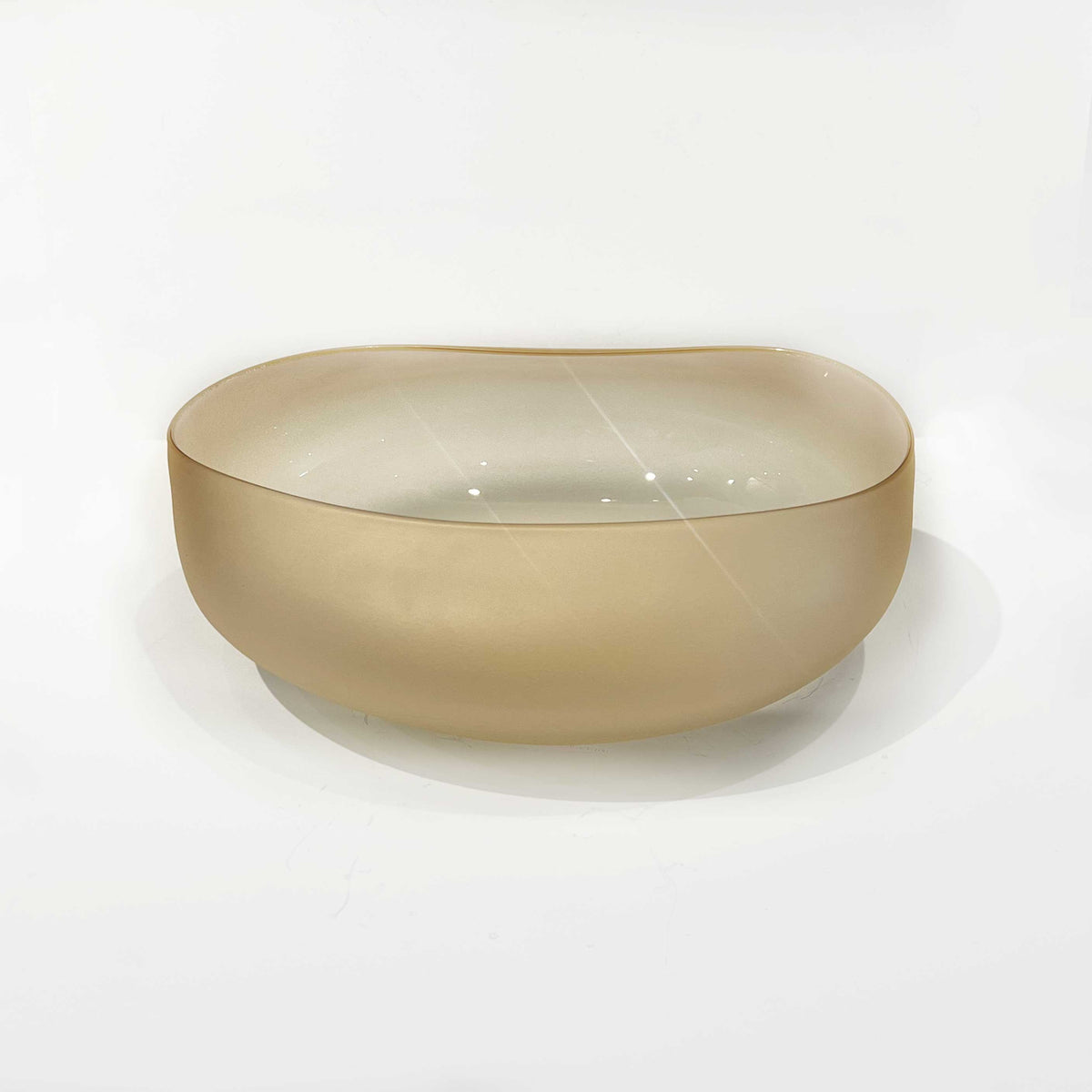 Whiskey Topography Bowl Medium - Petroff Gallery - Glass Art