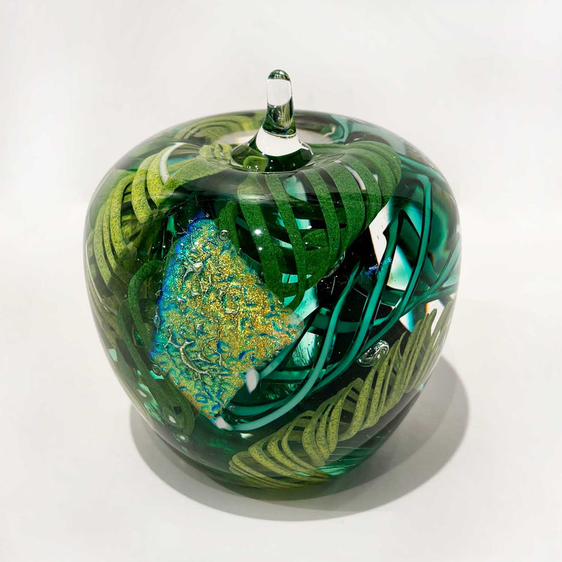 Large Glass Apple - Petroff Gallery - Glass Art