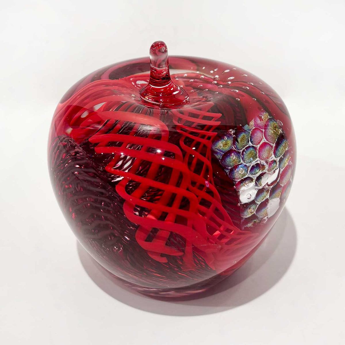 Large Glass Apple - Petroff Gallery - Glass Art