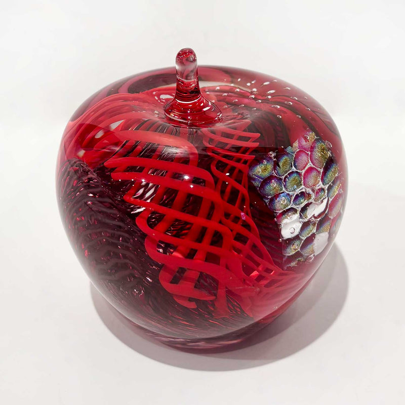 Large Glass Apple - Petroff Gallery - Glass Art