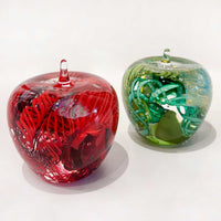 Large Glass Apple - Petroff Gallery - Glass Art