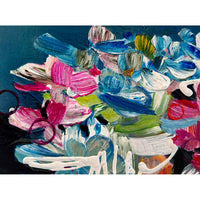 midnight blooming detail 2 16" x 12" - Petroff gallery - Painting