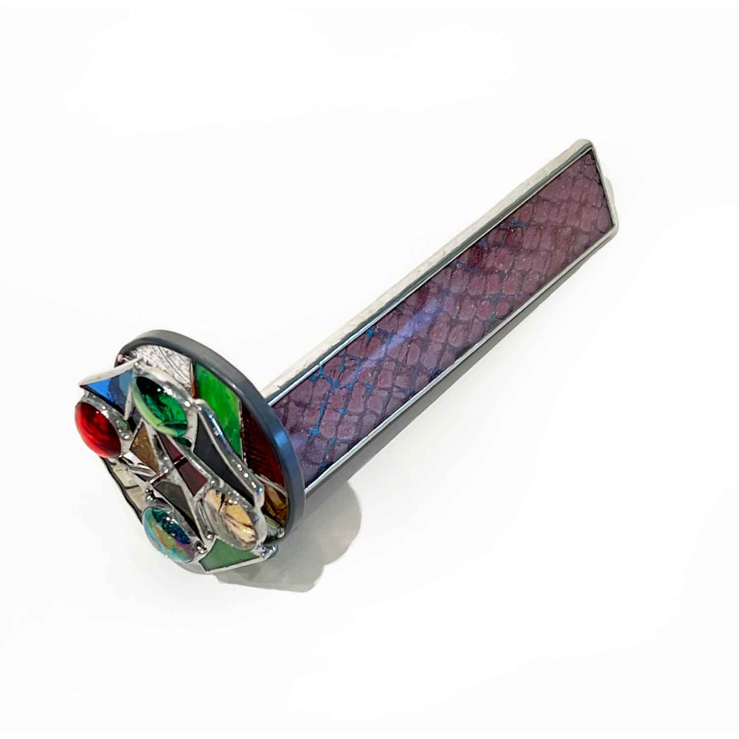 Small Pink Snake Skin David Kscope - Petroff Gallery - Glass Art