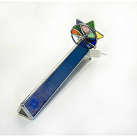 Large Star of David Blue Kscope detail - Petroff Gallery - Kaleidoscope