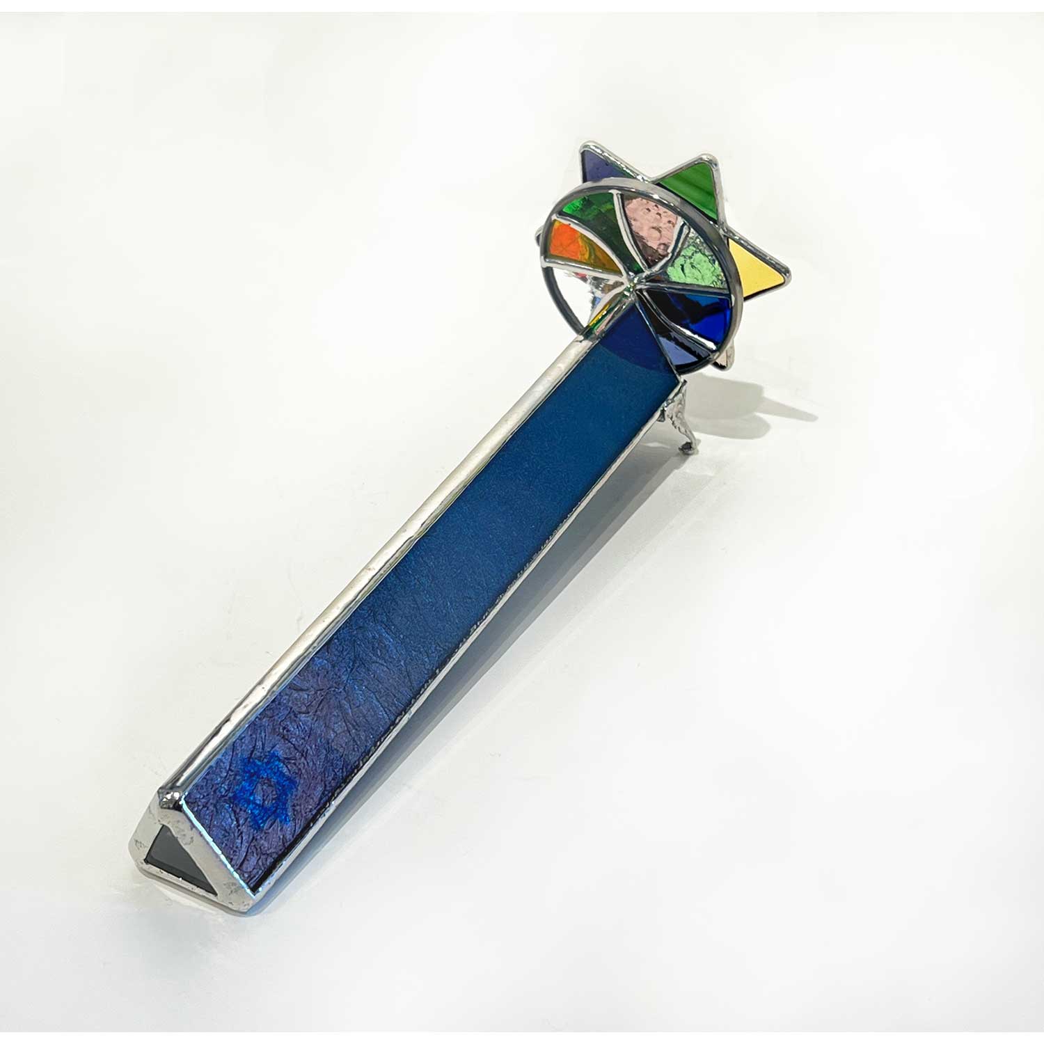 Large Star of David Blue Kscope detail - Petroff Gallery - Kaleidoscope