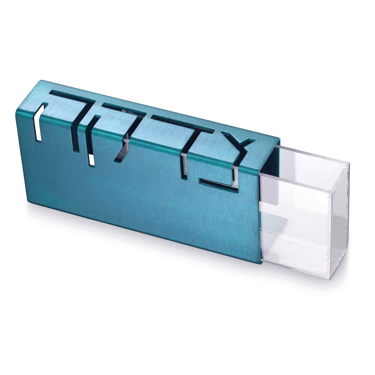 Tzedakah Box - Blue - Petroff Gallery - Judaica