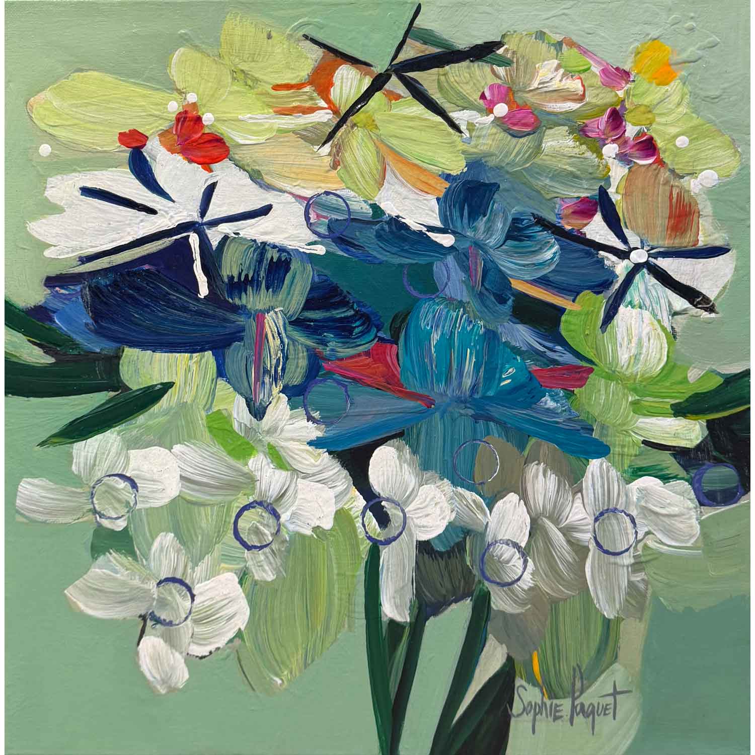 Simply Divine! 18" x 18" - Petroff Gallery - Painting