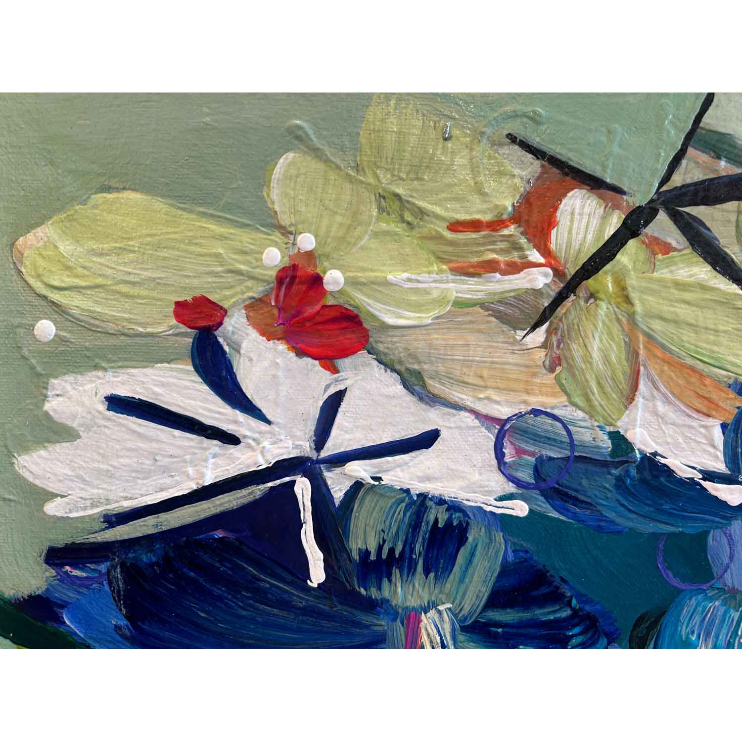 Simply Divine! 18" x 18" detail 2 - Petroff Gallery - Painting