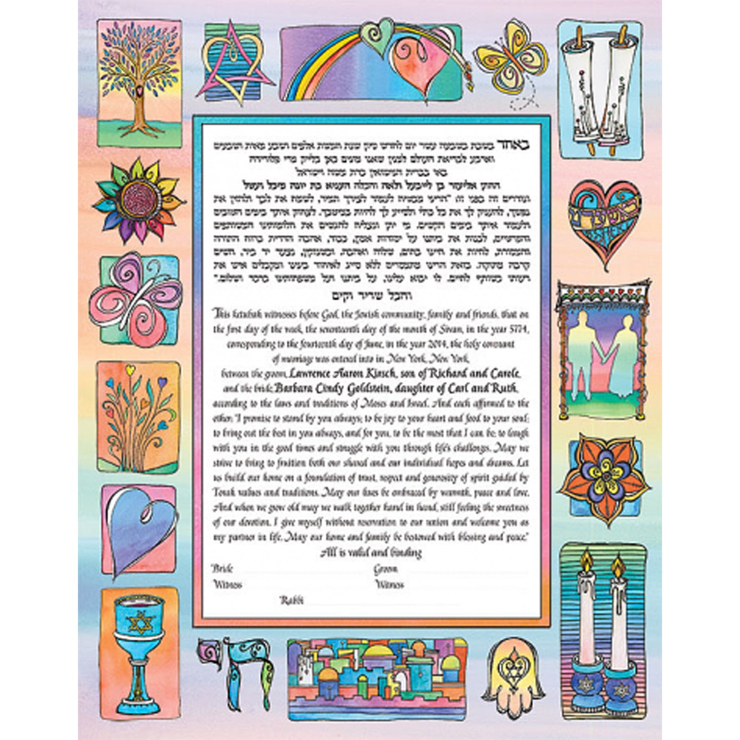 Symbols - Petroff Gallery - Ketubah