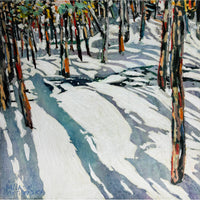 Stream Open Through February 12" x 12" - Petroff Gallery - Paintings