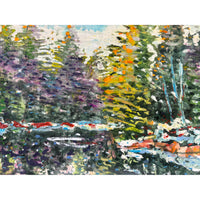 Late Winter Muskoka River 12" x 12" - Petroff Gallery - Paintings