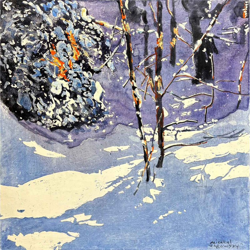 Drifting Past Daylight 16" x 16" - Petroff Gallery - Painting