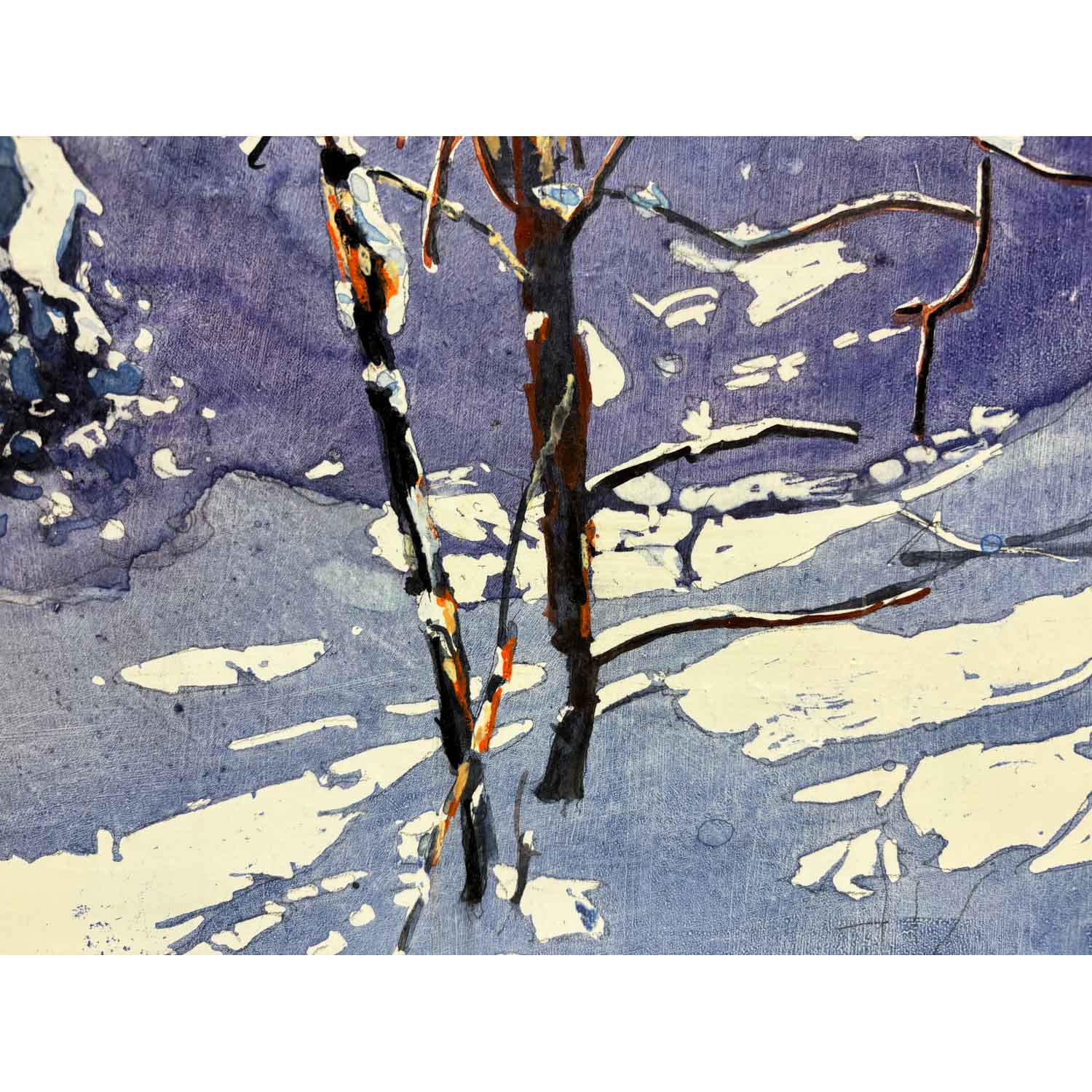 Drifting Past Daylight 16" x 16" - Petroff Gallery - Painting
