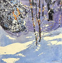 Drifting Past Daylight 16" x 16" - Petroff Gallery - Paintings